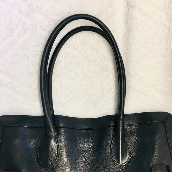 EXPANDABLE PS11 pebbled leather shoulder tote 15”W 14.5”H 5.25”D 8”Handle drop - Picture 5 of 8